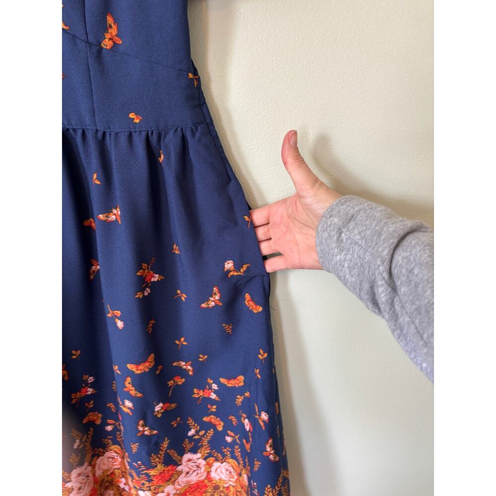 ModCloth Retro Lively Identity Butterfly Dress Small, Whimsy Cottage - Picture 5 of 11